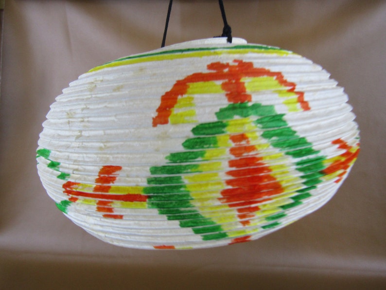 2 vintage paper lanterns made in Japan