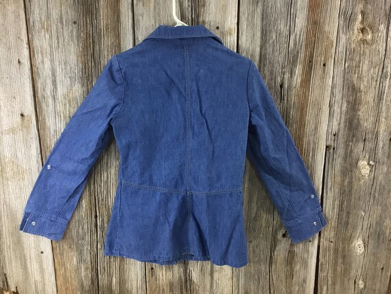 Vintage Lady LEE denim shirt jacket Size 11/12 - image 5