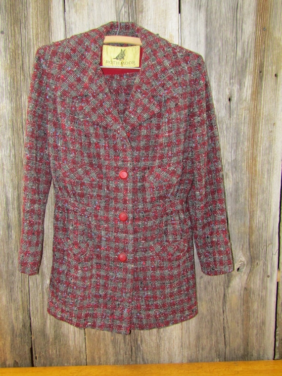 Cool 1940s wool Rothmoor woman's suit