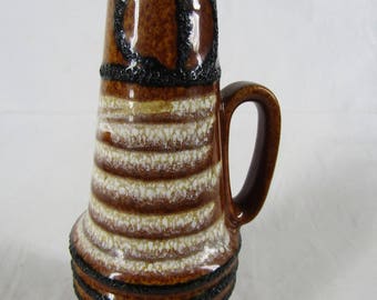 Vintage West German vase with handle