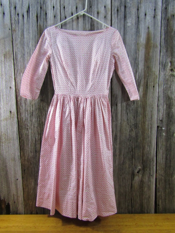 2 vintage pink cotton dresses