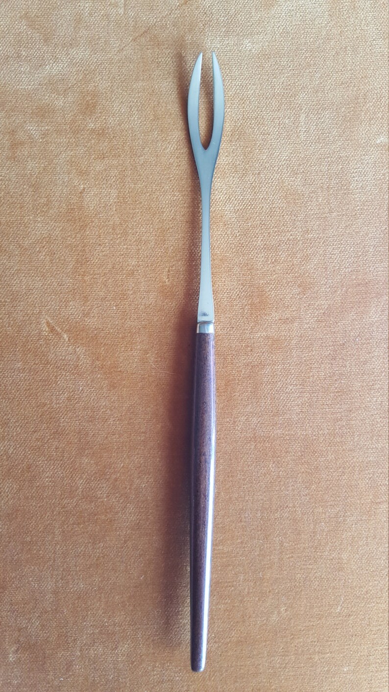 Set of 6 mid century long forks made in Japan
