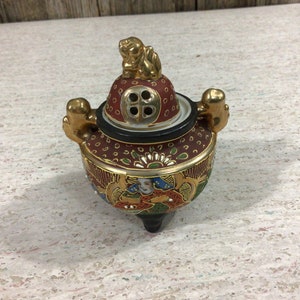 Vintage Satsuma style incense burner