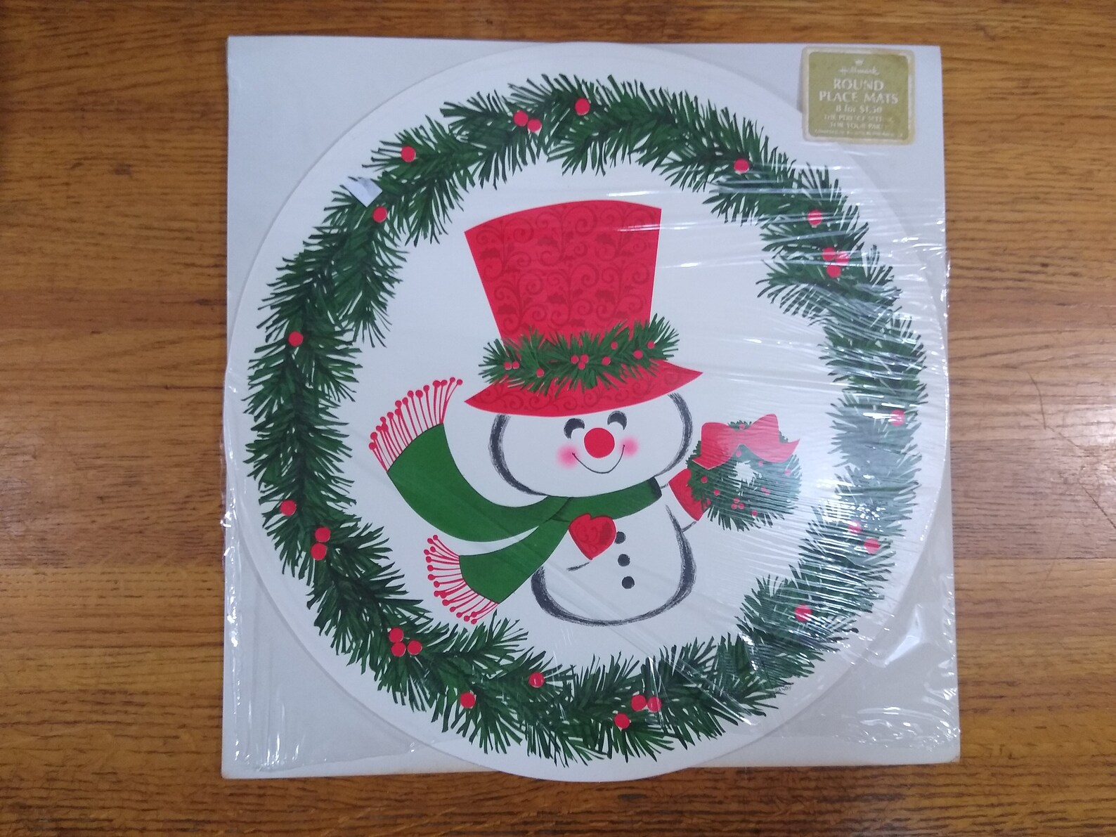 4 Matched Vintage Hallmark Christmas Table Decorations SNOWMAN Etsy