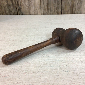Antique wood mallet gavel