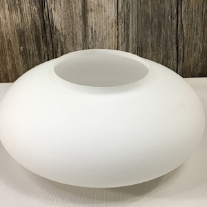 Vintage frosted light fixture globe