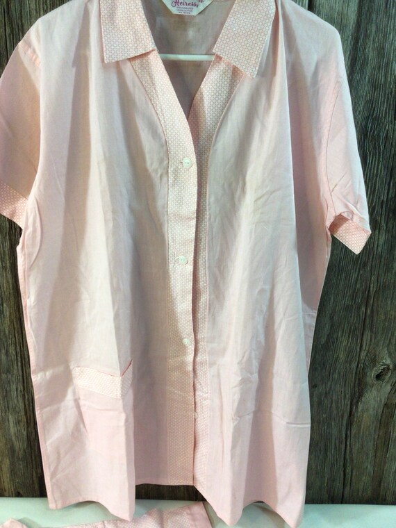 Great vintage 3 piece Heiress pajama set Size 38 - image 4