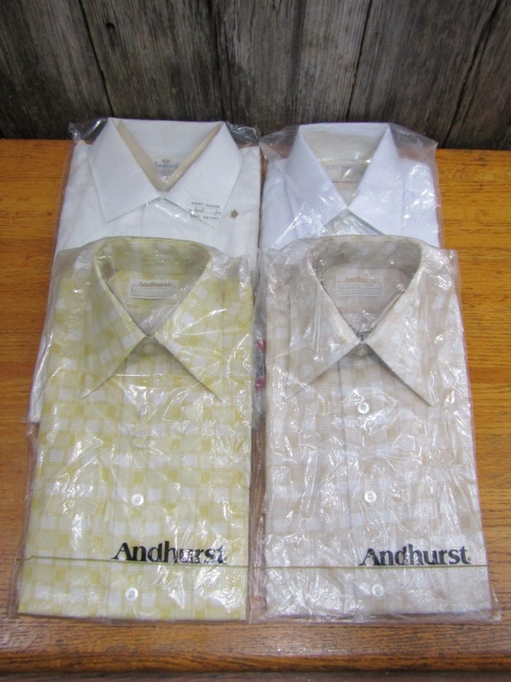 Lot of 4 vintage NIP men's shirts