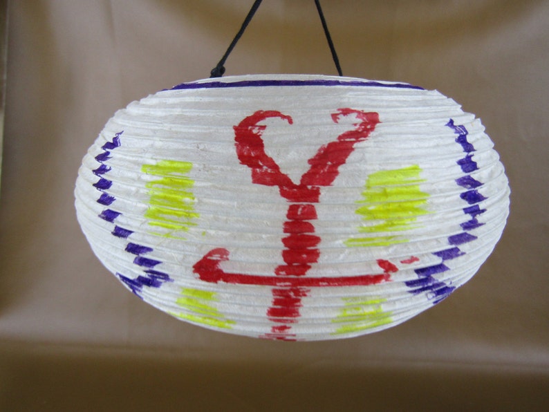 2 vintage paper lanterns made in Japan