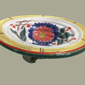Antique Ditmar Urbach art nouveau footed bowl