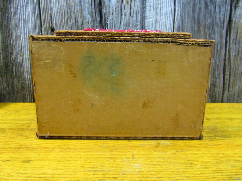 Vintage burnt match jewelry box