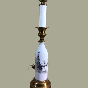 Retro Paul Hanson small lamp Asian inspired