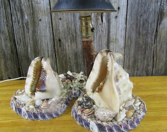 Tolle Vintage Muschellampe