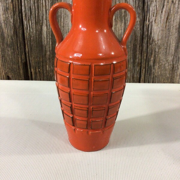 Orange Vase Etsy