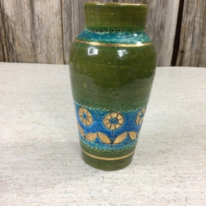 Bitossi Rosenthal Netter Thai Silk pattern 6 inch vase