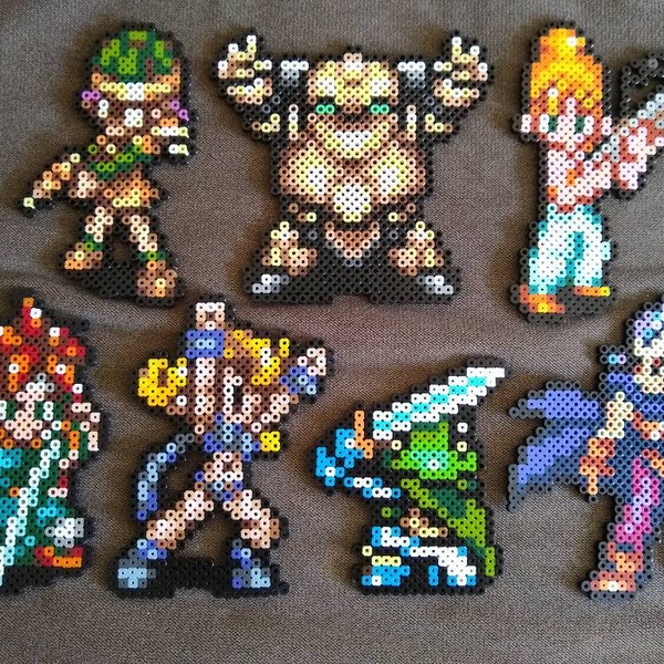 Epoch poses // Chrono Trigger // Perler Bead Art