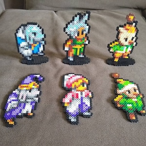 Montblanc, Ezel, Babus, Shara, Llednar, Nono // Final Fantasy Tactics Advance // Perler Bead Art // Standing Perler Bead Art