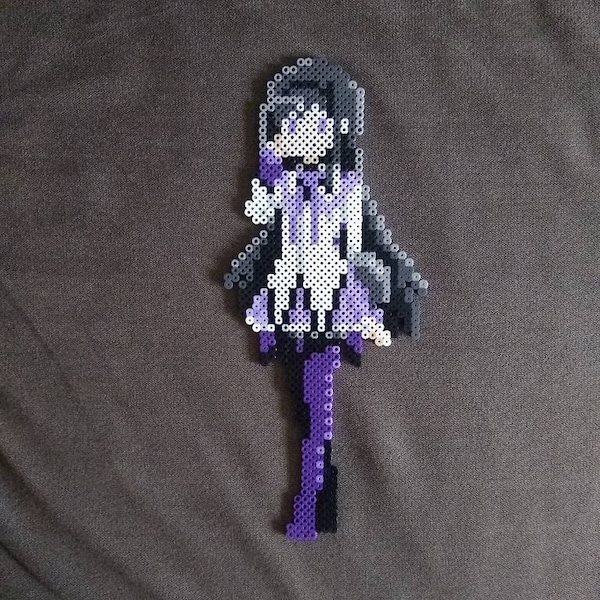 Homura Akemi // Madoka Magica // Perler Bead Art