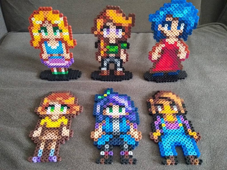 Bachelorettes // Stardew Valley // Perler Bead Art // Standing | Etsy