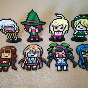 アンジー、ヒミコ、カエデ、キルミ、マキ、ミウ、テンコ、ツムギ // ダンガンロンパV3 みんなのコロシアイ新学期 // スタンディングパーラービーズアート