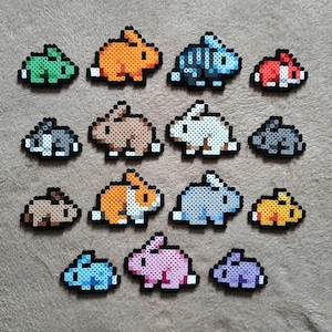 Rabbits // Fields Of Mistria // Perler Bead Art