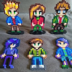 Bachelors and custom characters // Stardew Valley // Perler Bead Art // Standing Perler Bead Art