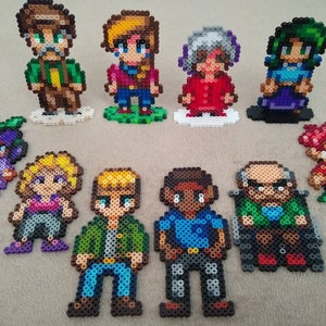 Villagers // Stardew Valley // Perler Bead Art // Standing Perler Bead Art