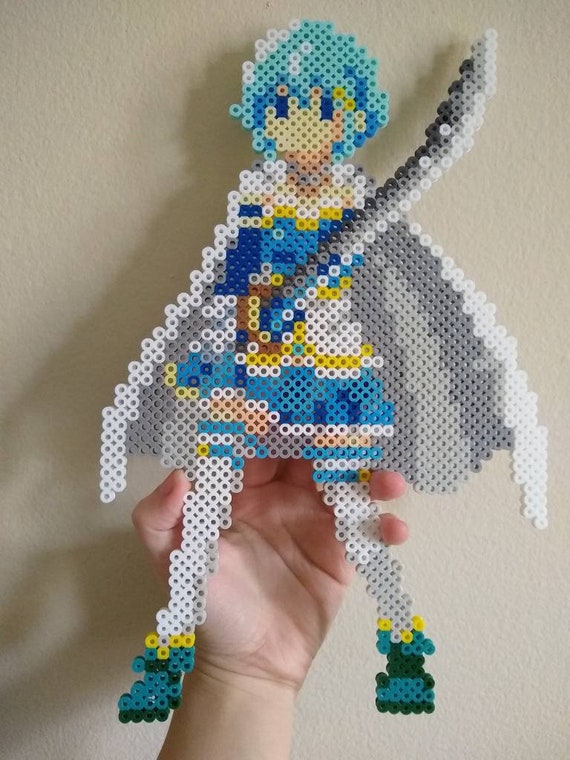 Sayaka Miki // Madoka Magica // Perler Bead Art - Etsy