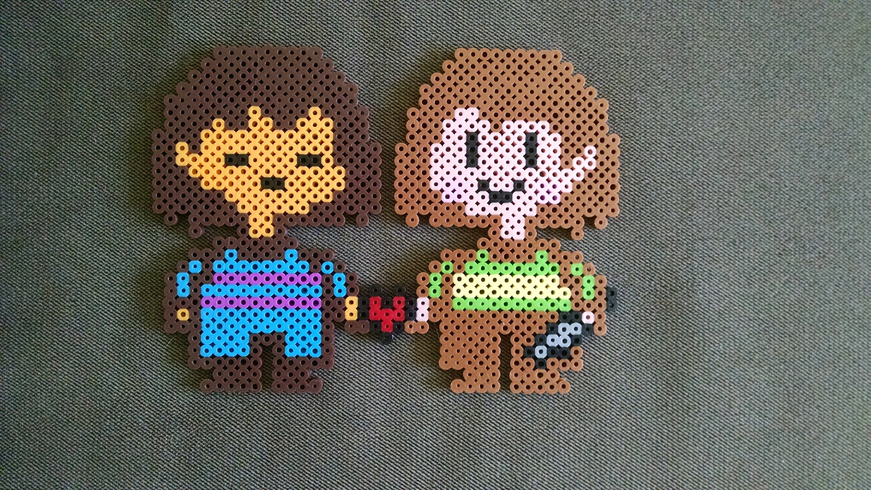 Frisk And Chara Undertale Perler Bead Art Etsy