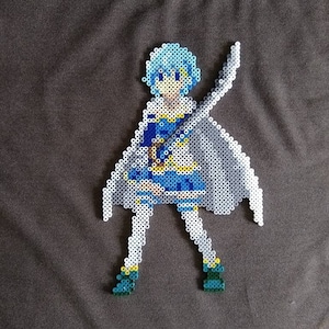 Sayaka Miki // Madoka Magica // Perler Bead Art