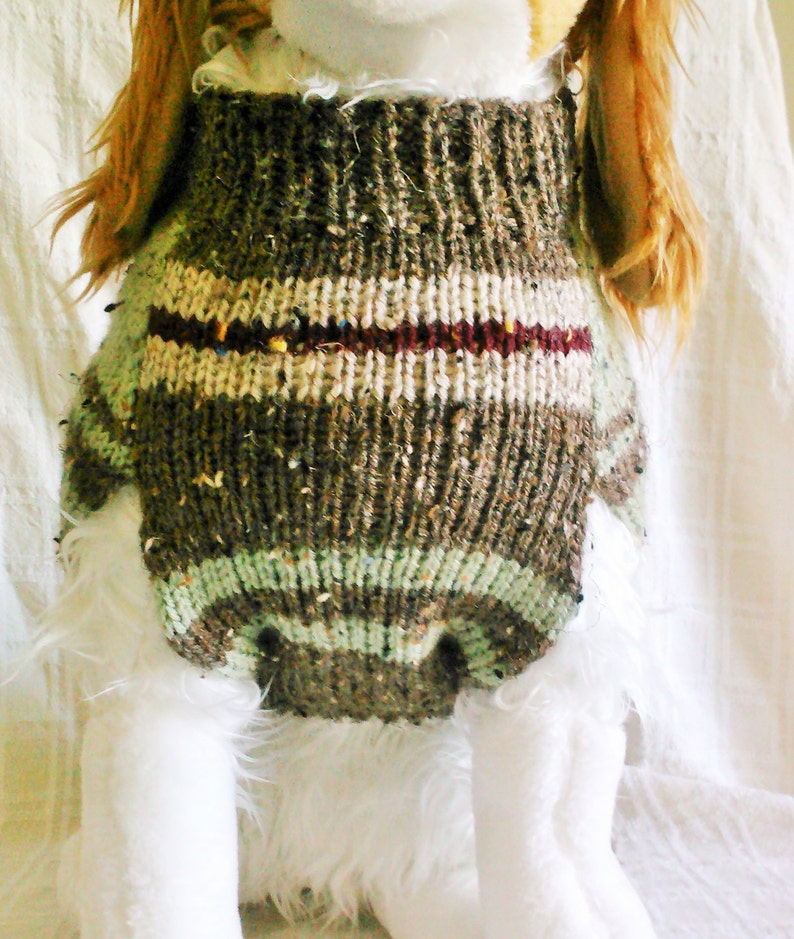 Tweed Classic Look Dog Sweater Handknit Dog Clothing 3 Sizes Etsy