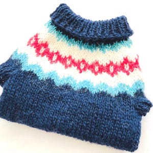 Icelandic LOPI Wool Dog Sweater Nordic Style Dog Jumper Winter Clothing Dog Wool Sweater 3 Sizes Water Resistant 2 Color Choices Great Gift!