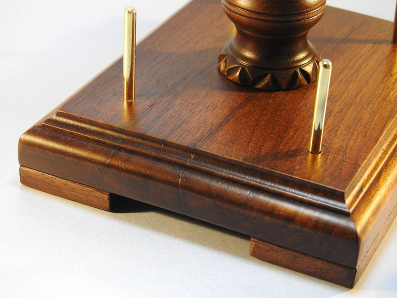 Sewing reel Holder/stand Wıth Pincushion 2 Piece Wooden Etsy