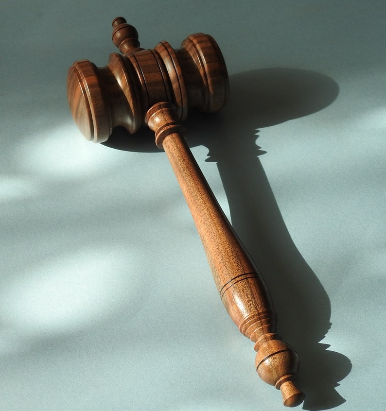 Judge Mallet auctioneers Mallet and Sound Block Etsy