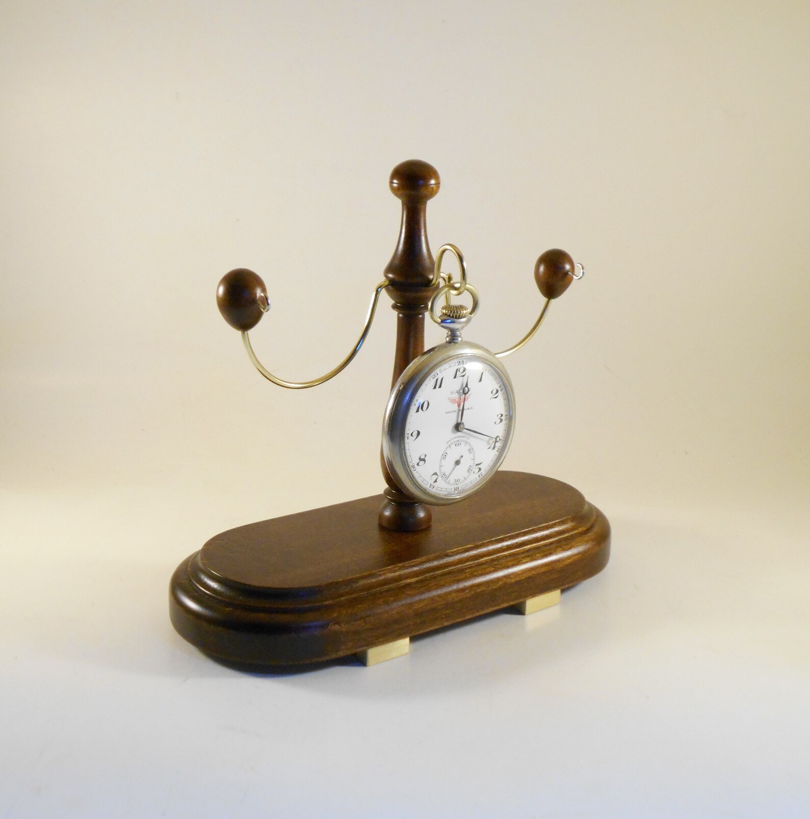 Pocket Watch Holder/stand Turkish Quality Beech Wood 9 Etsy