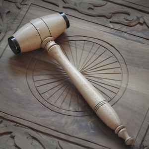 Mallet / Turned Wooden Carving , made Special Edition (7)