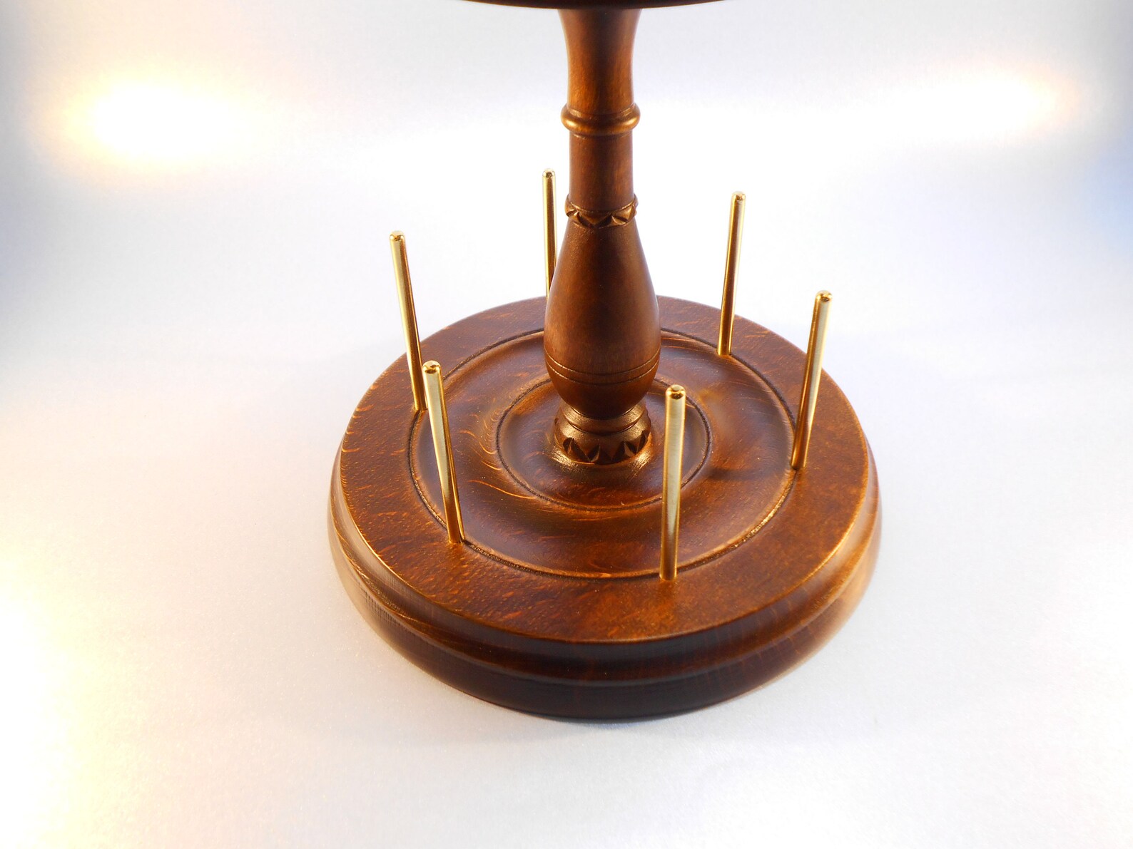 Sewing reel Holder/stand Wıth Pincushion 4 Piece Wooden Etsy