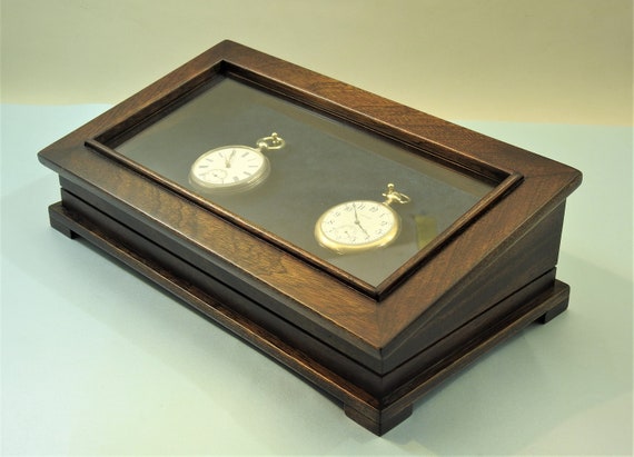 Pocket Watch Case Holder wooden Handmade ant que Used Style a Special Showcase for Your Watches Etsy