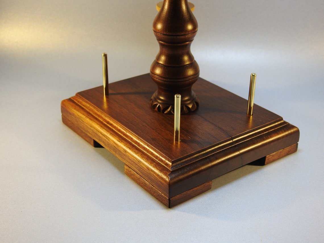 Sewing reel Holder/stand Wıth Pincushion 2 Piece Wooden Etsy