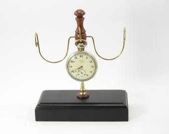 Pocket Watch Stand / Holder  (3) mahonganywood and Dukawood
