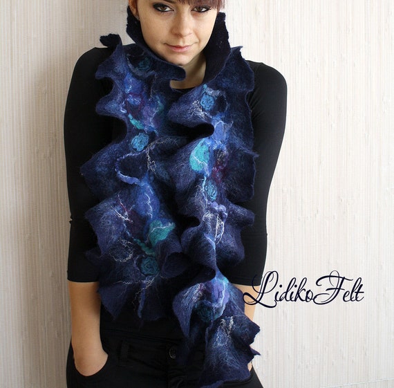 Seta Sciarpe Con Volant Sciarpe In Chiffon Da Donna Sciarpa In