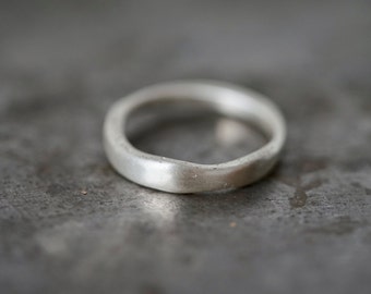 organic flowing sterling silver ring, mens ring, size 9 unique ring, partner ring, engagement ring, alternative wedding, recycled silver