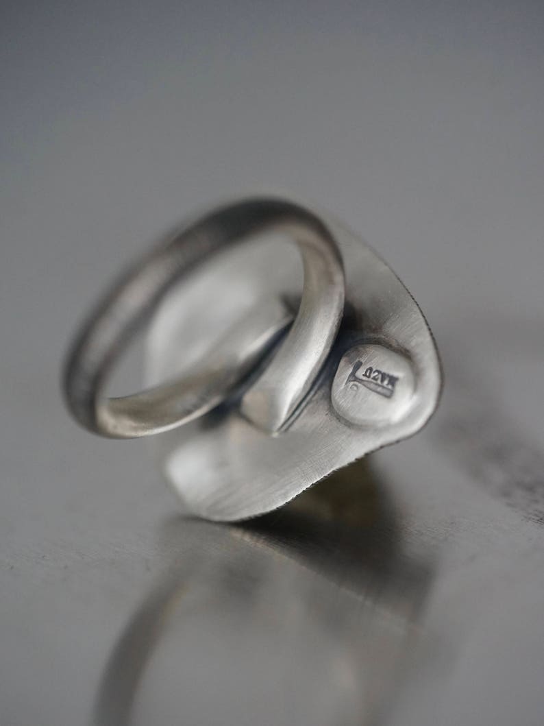 handmade ring raw crystal ring Lemon quartz statement ring size 6 organic jewellery solitaire ring unique ring sterling silver,