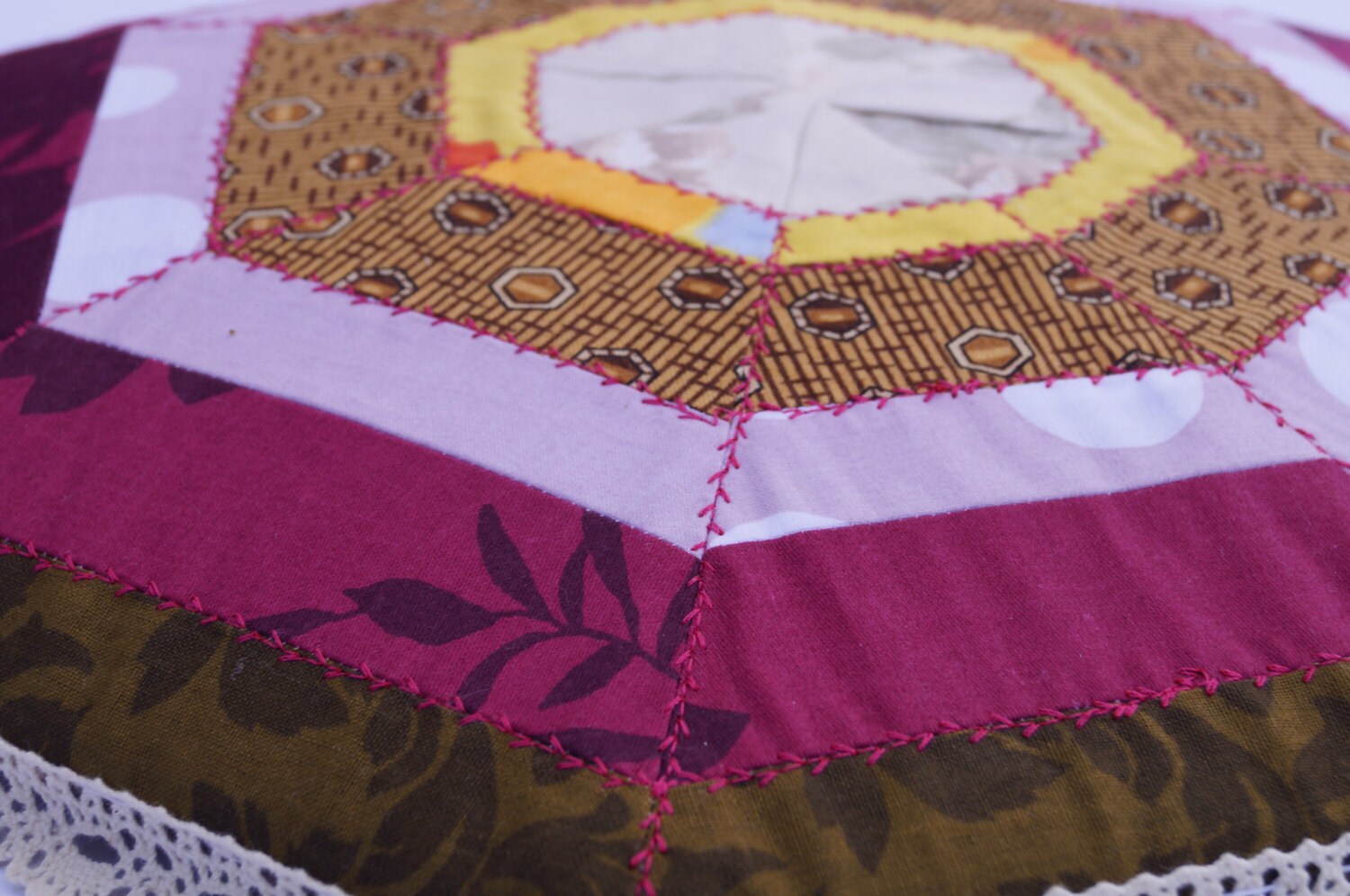 Almohada de asiento piso hecho a mano PUF cojín de | Etsy