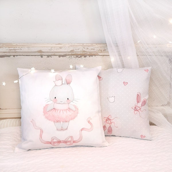 Housse de coussin enfant « DANSEUR » Coussin pour bébés, Coussin ballet, Coussins pour filles, Coussin rose, Coussin décoratif, Ballerine, Aida Zamora