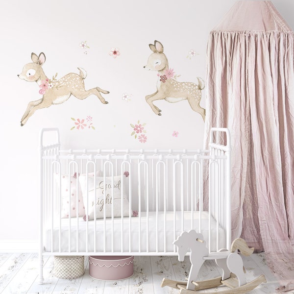 Fawn Wall Decal Etsy
