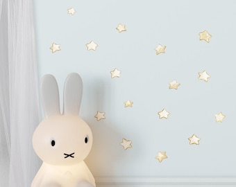 Kinderstofvinyl "STARS" Vinyl voor baby's en kinderen, Handgeschilderd effectvinyl, Stervinyl, Aida Zamora