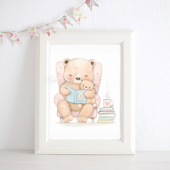 Lámina infantil CUENTO de BUENAS NOCHES Cuadros de osos osos - Etsy España Lámina infantil CUENTO de BUENAS NOCHES Cuadros de osos osos - Etsy España