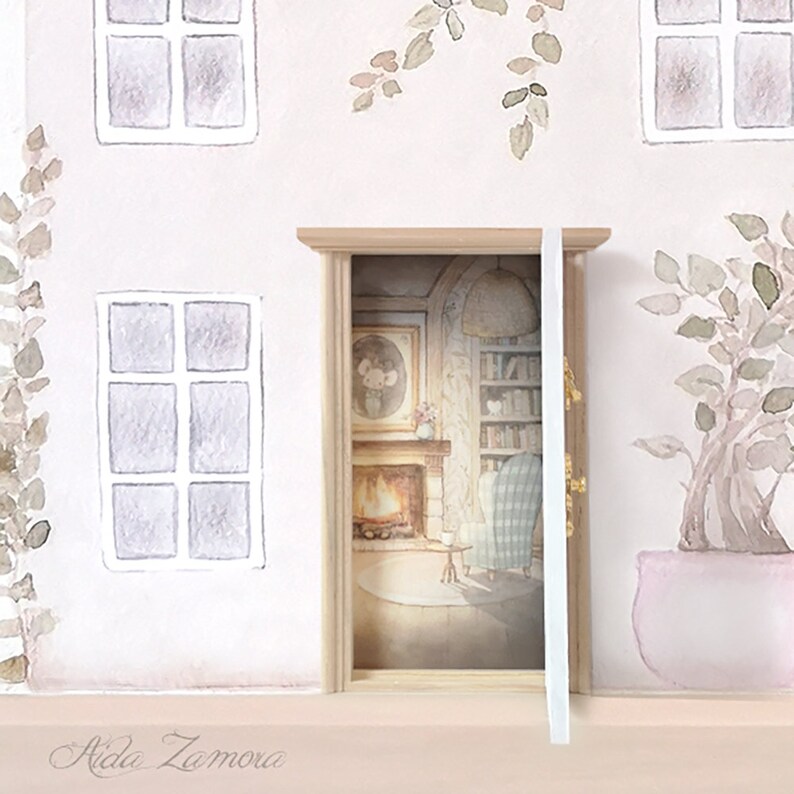 Fabric wall decal HOUSE Childrens decal House vinyl Fairy Etsy