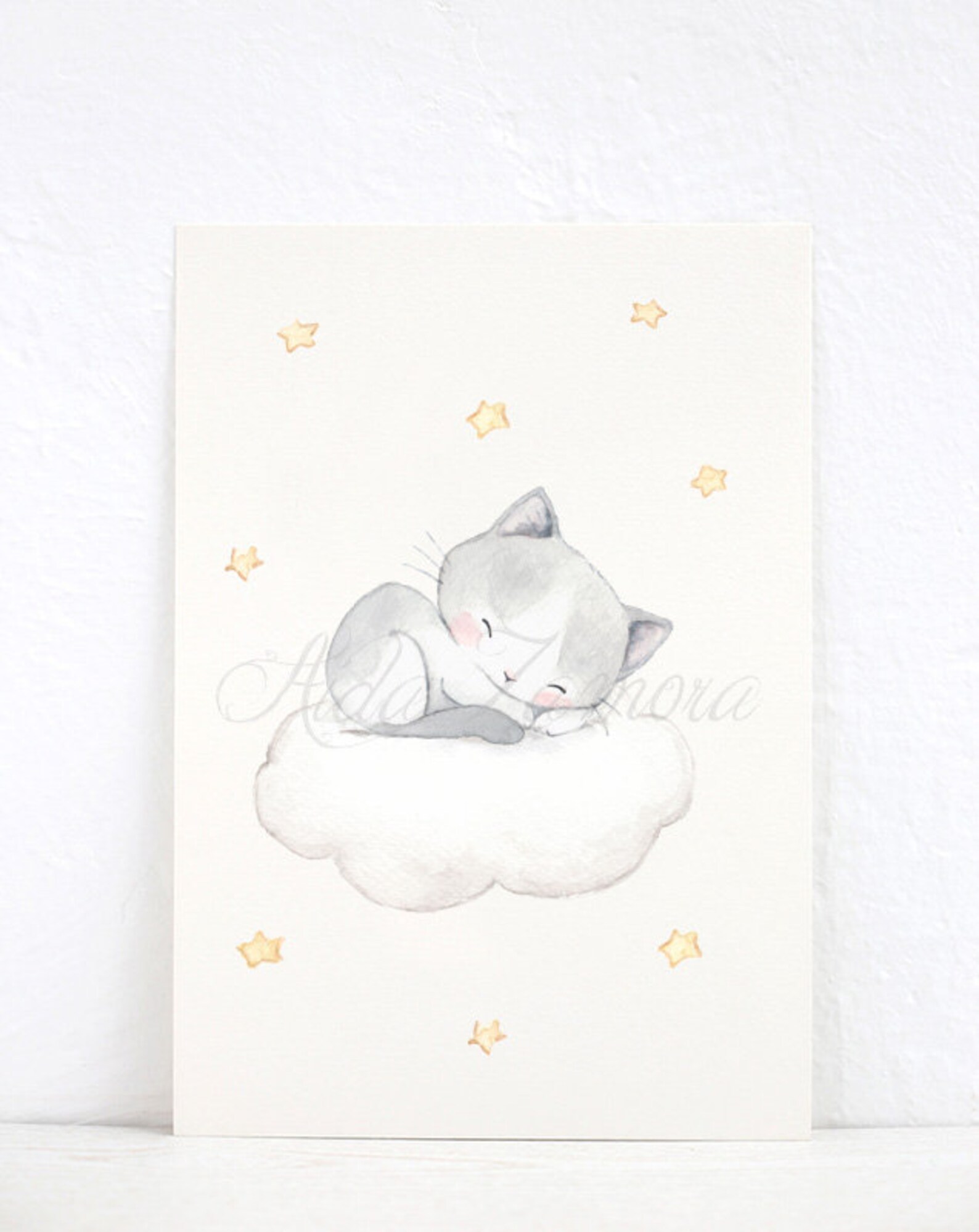 SET of Three Nursery Art kittens Nursery Wall Art Etsy